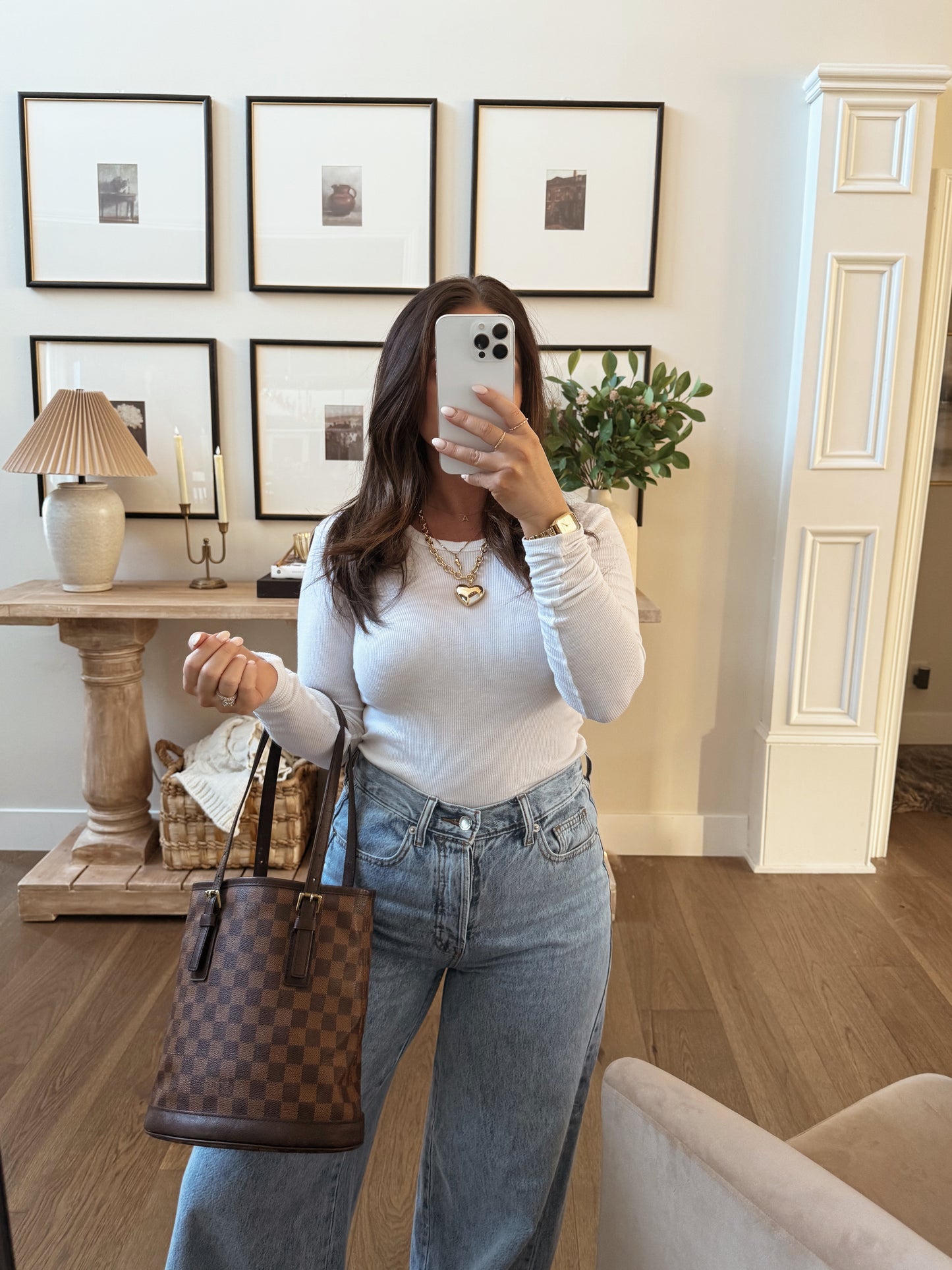 Louis Vuitton Bucket Bag Ebene
