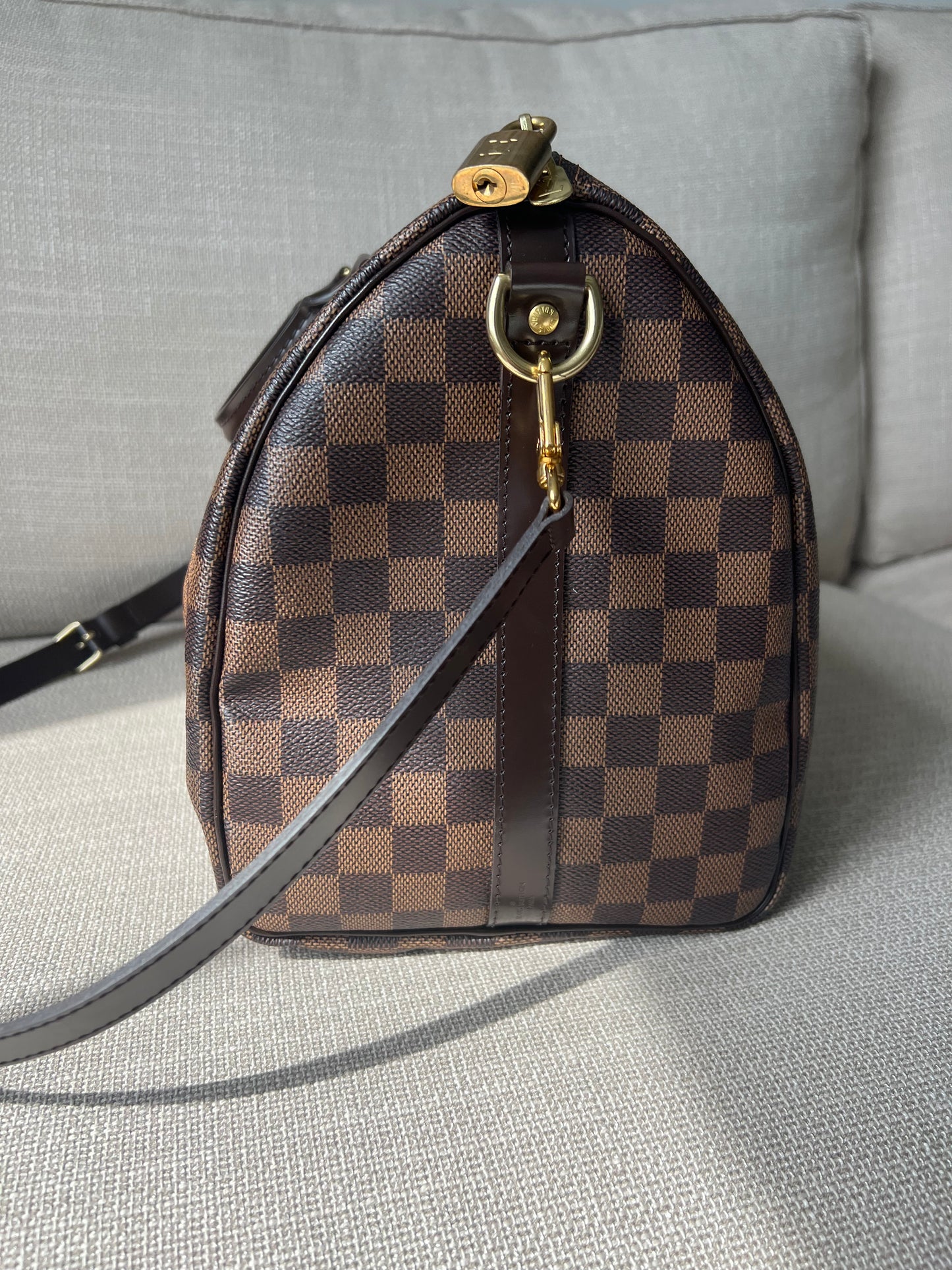 Louis Vuitton Speedy 35 Damier Ebene Bandouliere