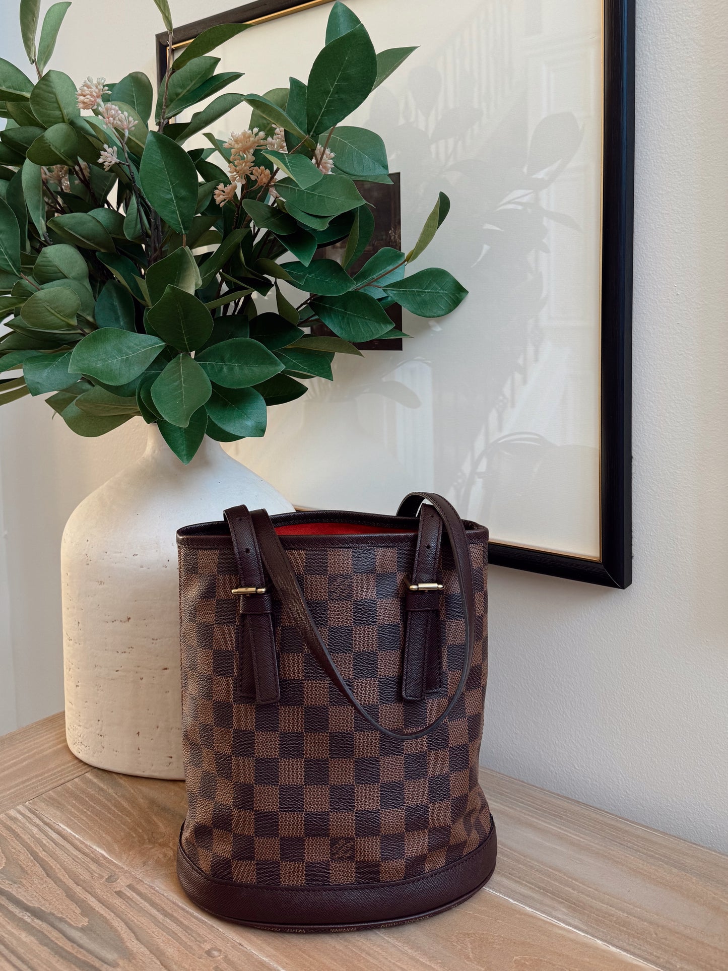 Louis Vuitton Bucket Bag Ebene