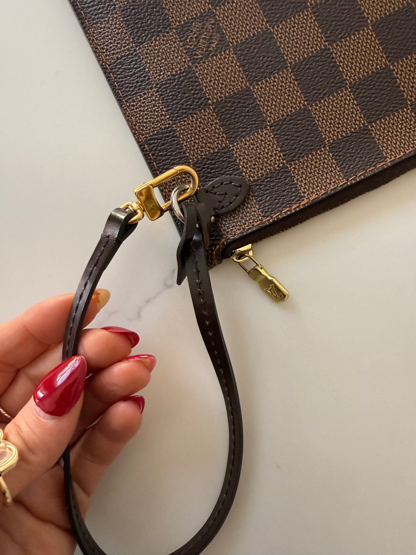 Louis Vuitton Damier Ebene Wristlet