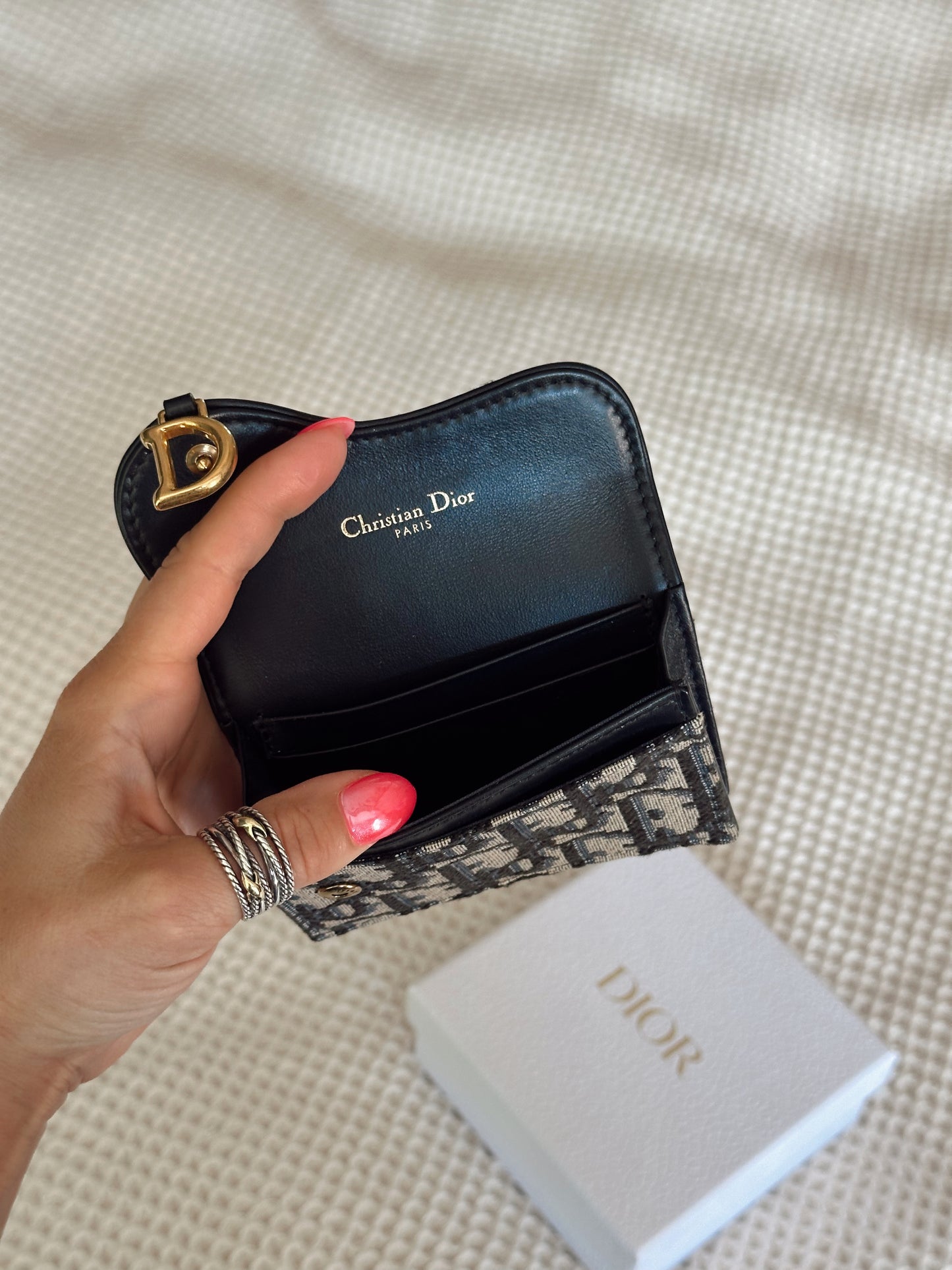 Christian Dior Saddle Card Holder