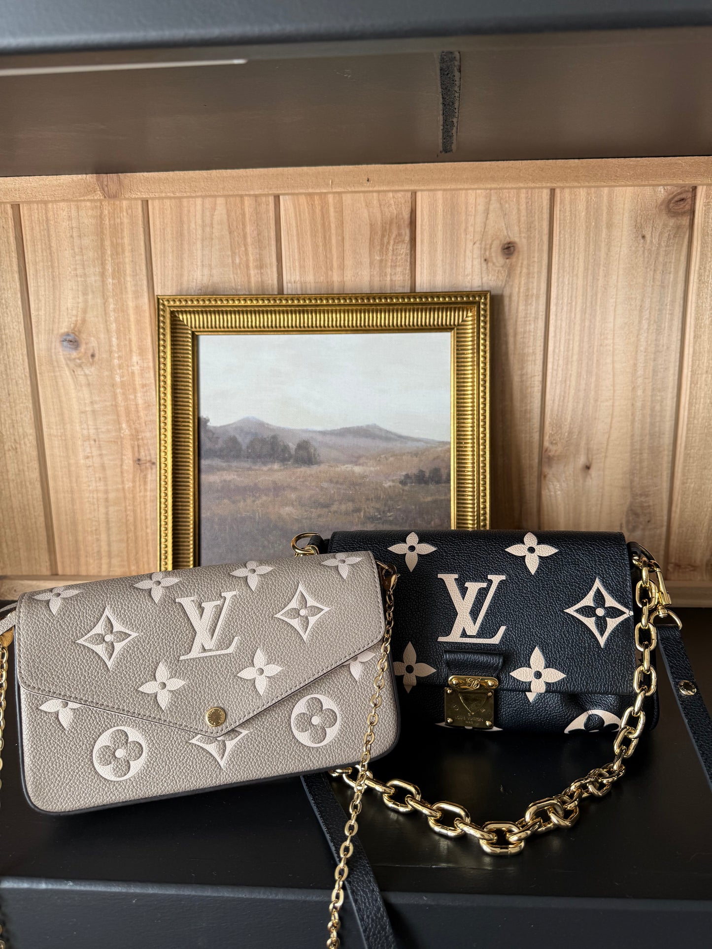 Louis Vuitton Felicie Pochette Tourterelle Creme