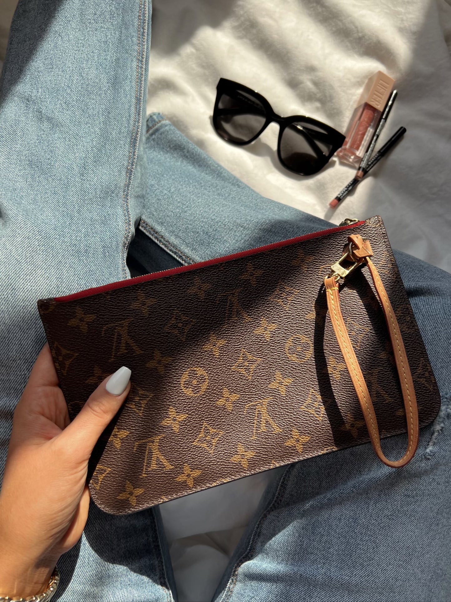 Louis Vuitton Monogram Wristlet Cherry