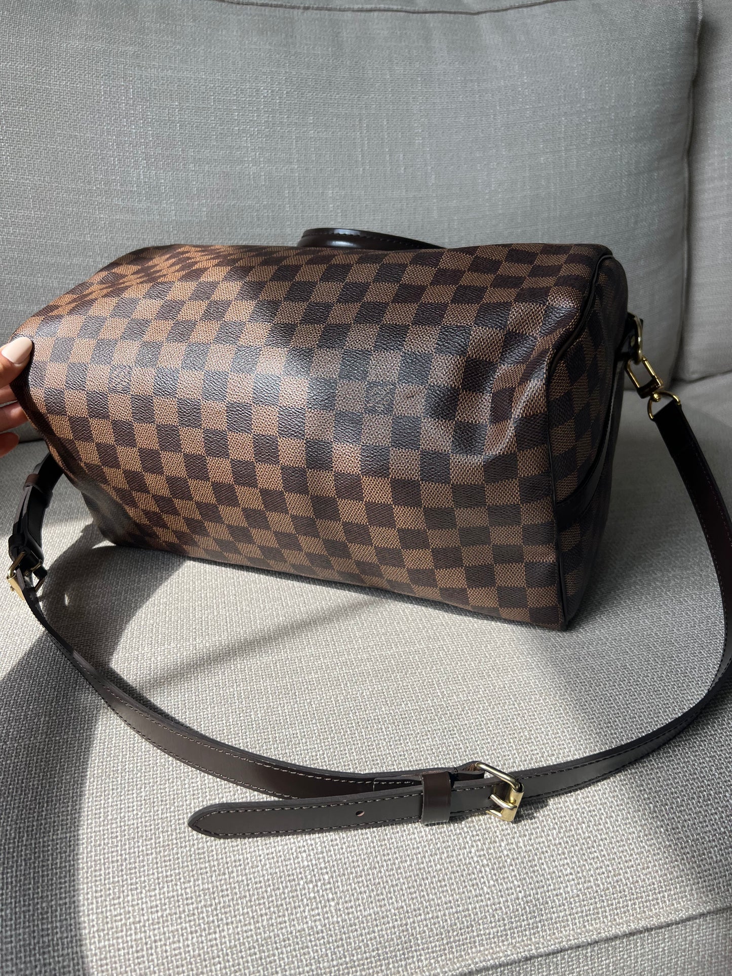 Louis Vuitton Speedy 35 Damier Ebene Bandouliere