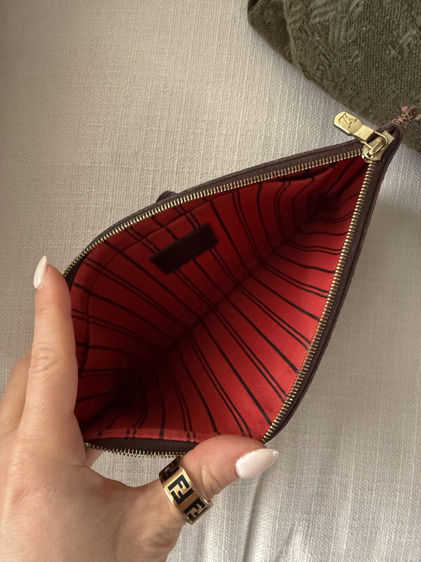 Louis Vuitton Damier Ebene Wristlet
