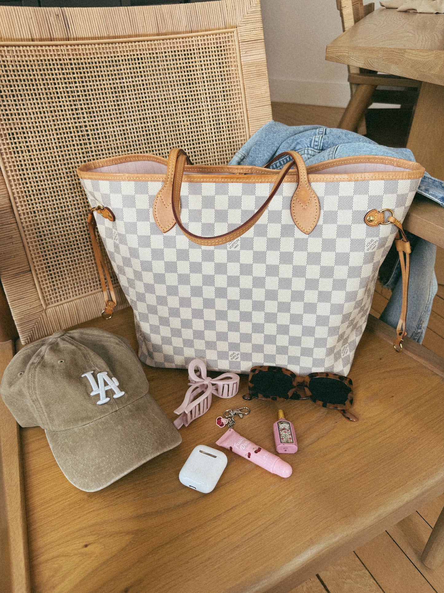 Louis Vuitton Neverfull MM Azur