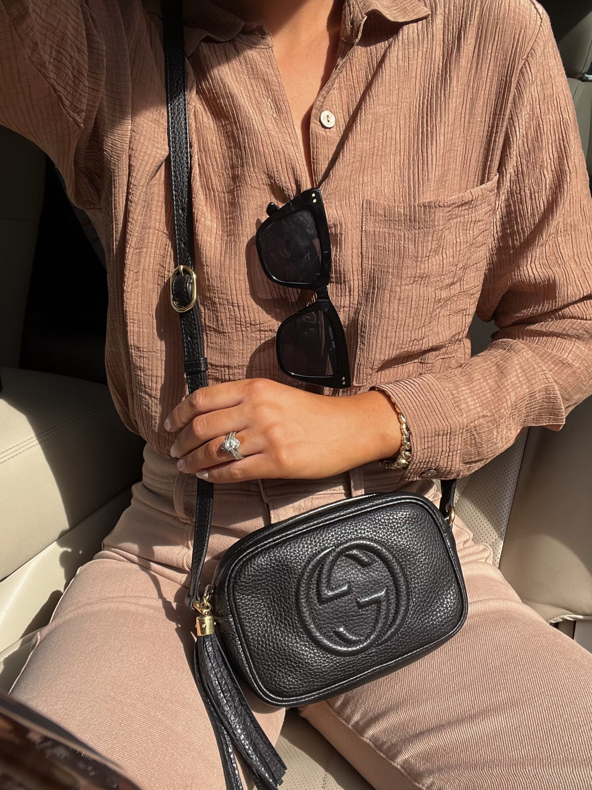 Mini Gucci Black Soho Disco Bag