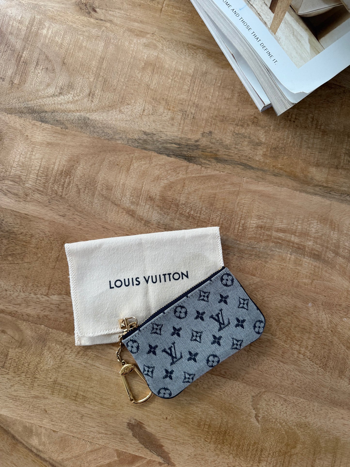 Louis Vuitton Vintage Denim Key Pouch