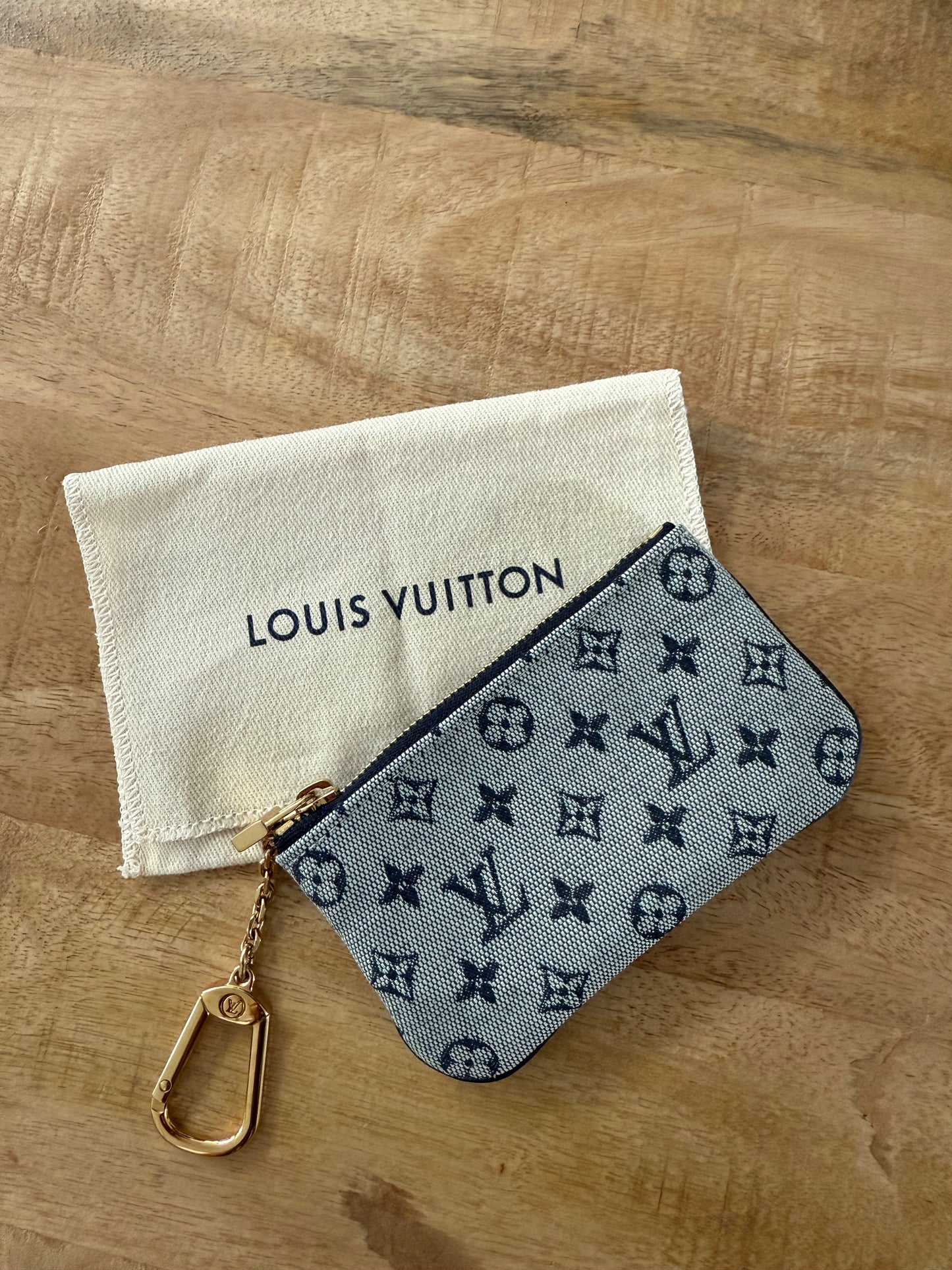Louis Vuitton Vintage Denim Key Pouch