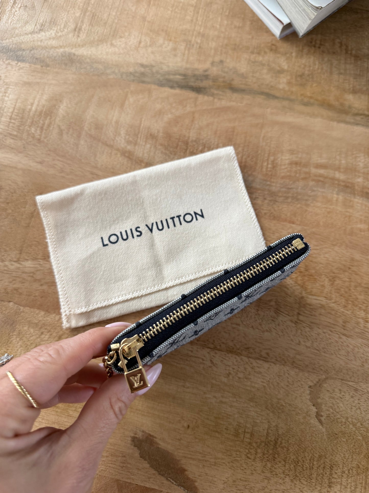 Louis Vuitton Vintage Denim Key Pouch