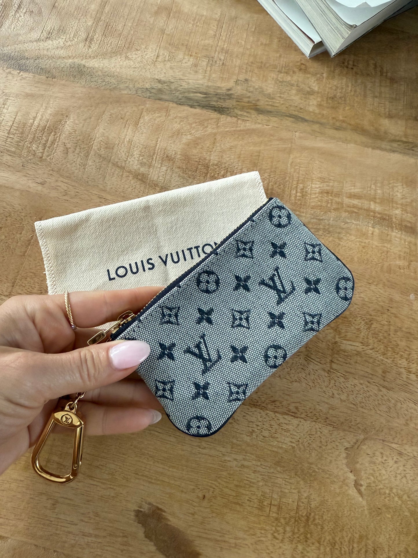 Louis Vuitton Vintage Denim Key Pouch
