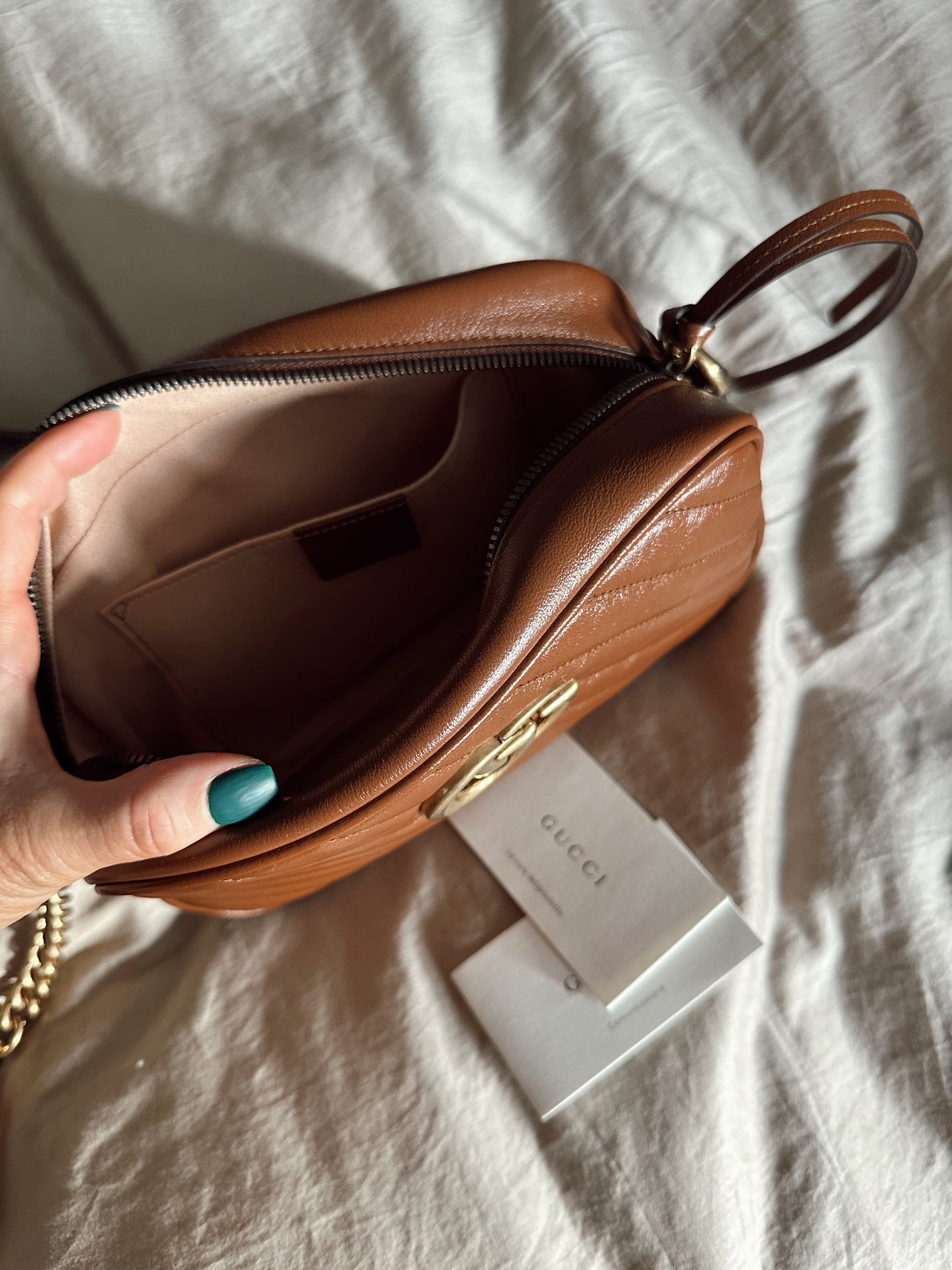 Gucci Glazed Marmont Brown