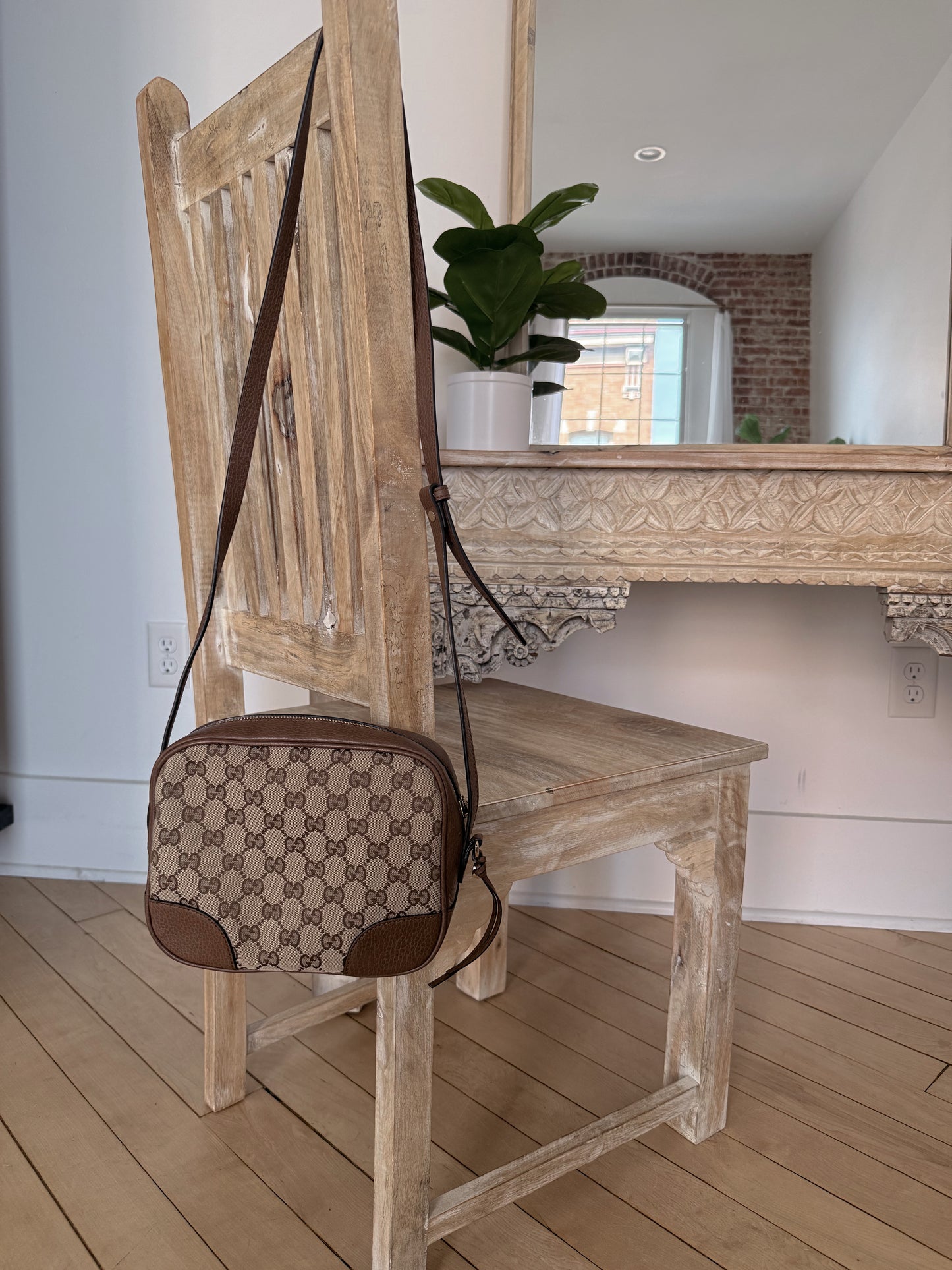 Gucci Monogram Bree Messenger Bag