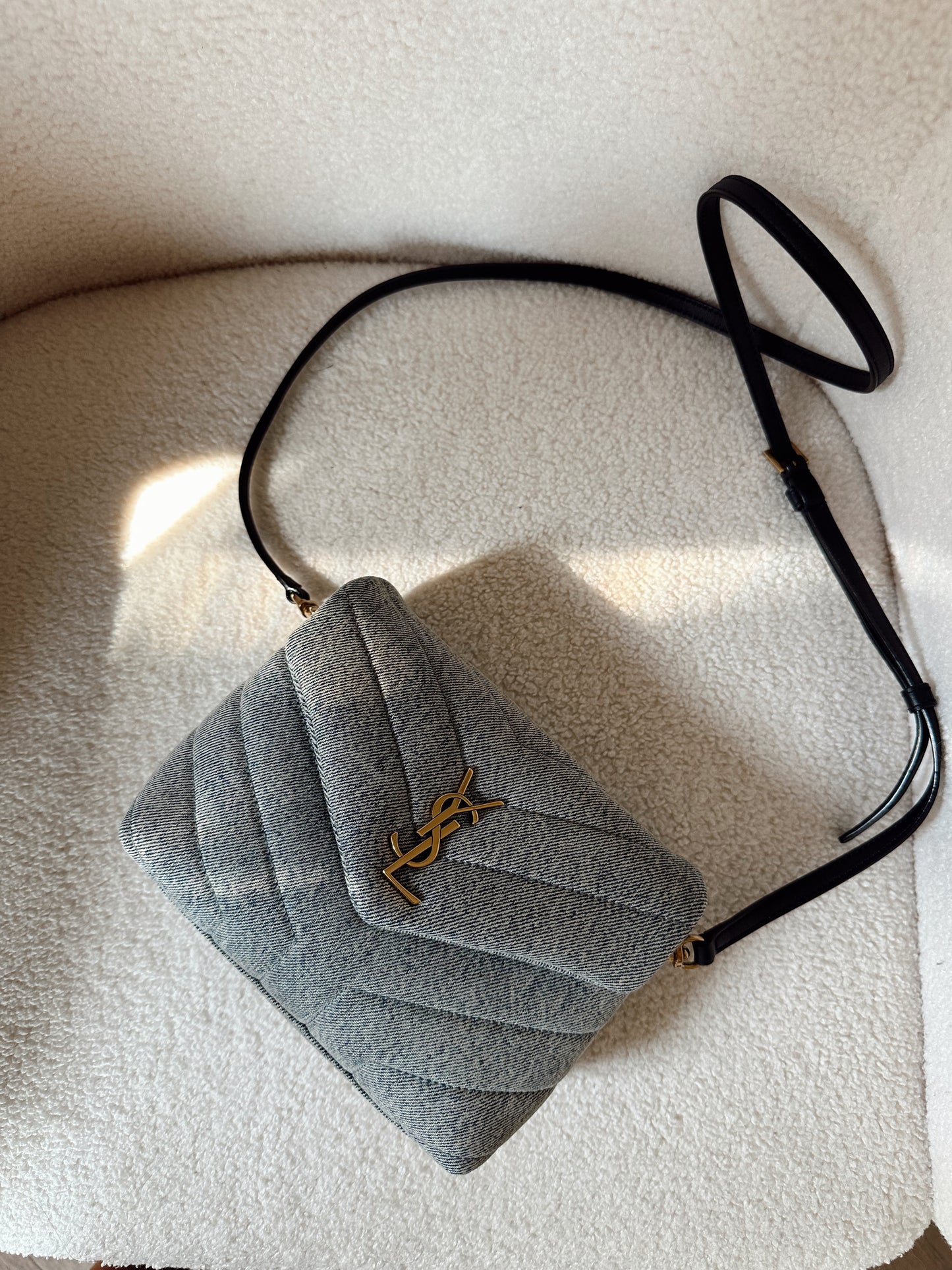 Saint Laurent Loulou Denim Toy
