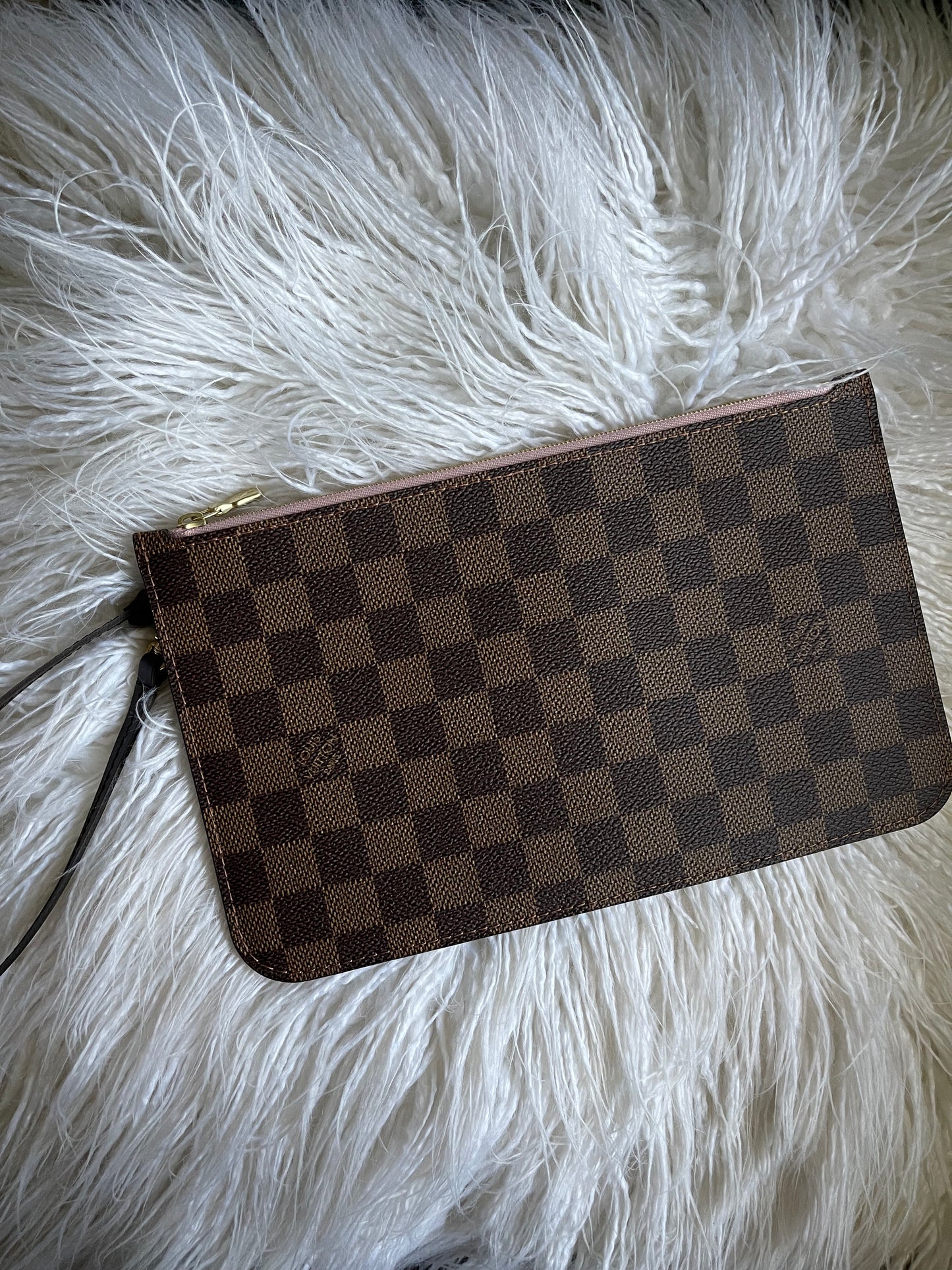 Louis Vuitton Damier Ebene Neverfull Pouch Ballerine