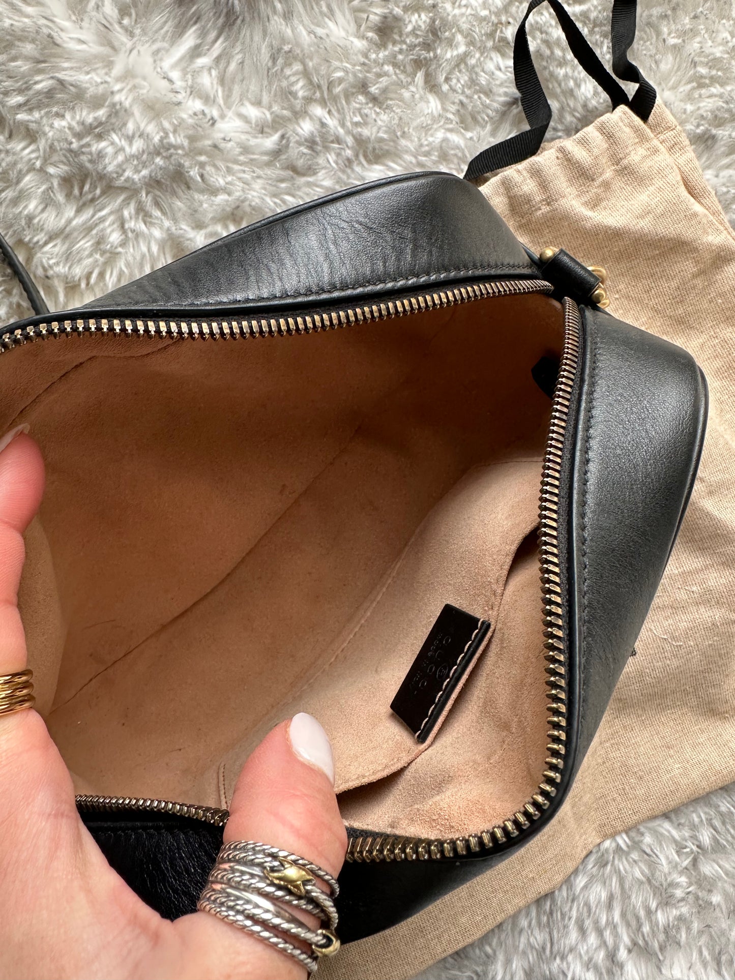 Gucci Marmont Camera Bag Black