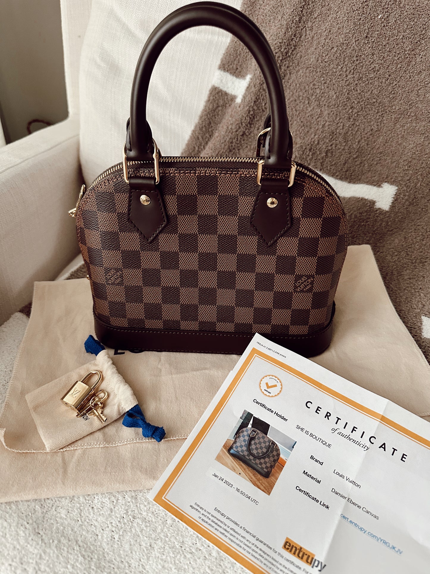 Louis Vuitton Alma BB Damier Ebene