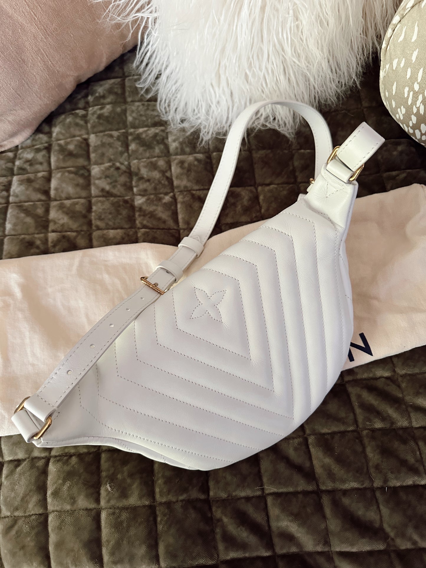 Louis Vuitton New Wave Bumbag White
