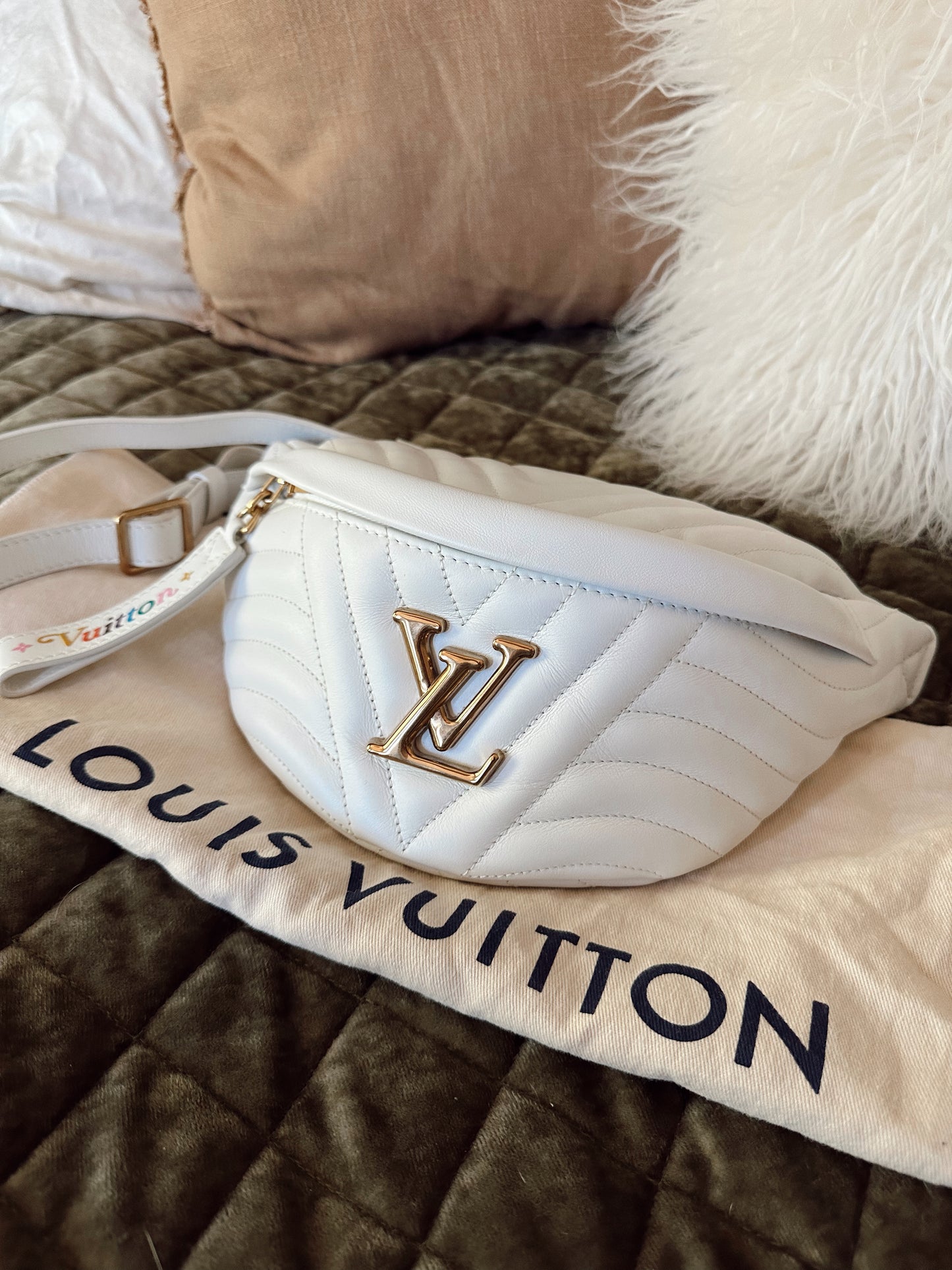 Louis Vuitton New Wave Bumbag White
