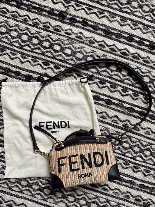 FENDI By The Way Straw Bag