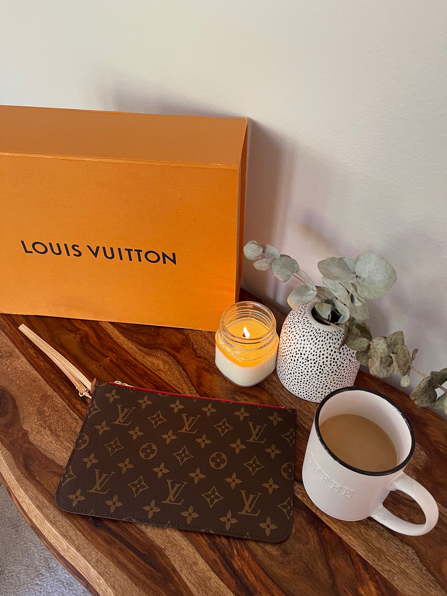 Louis Vuitton Monogram Pouch Red