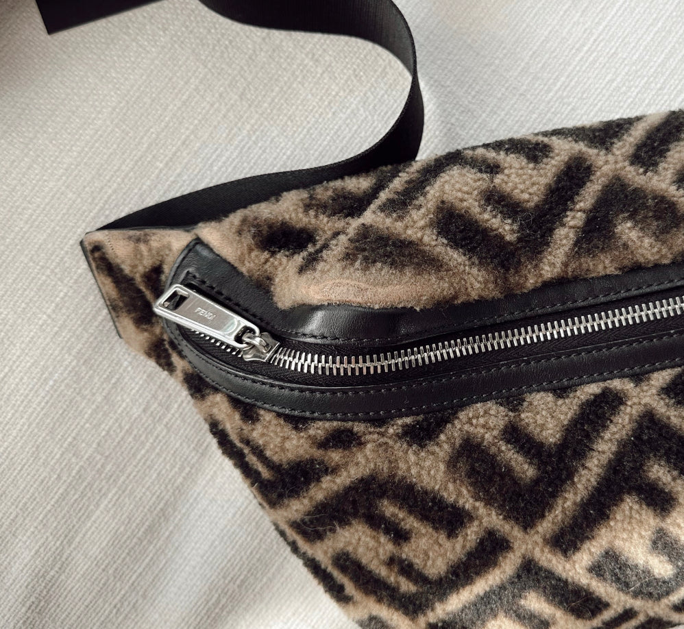 FENDI Zucca Wool Belt Bag