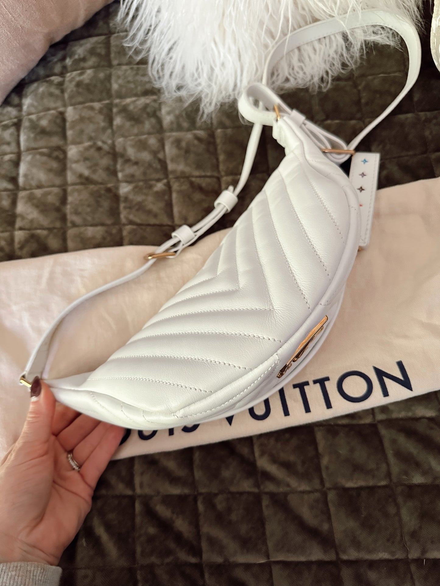 Louis Vuitton New Wave Bumbag White