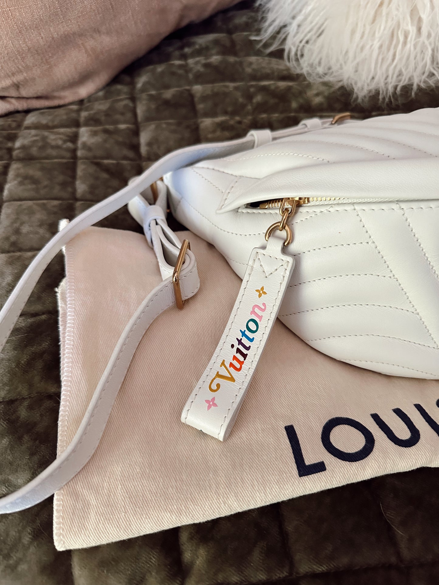 Louis Vuitton New Wave Bumbag White