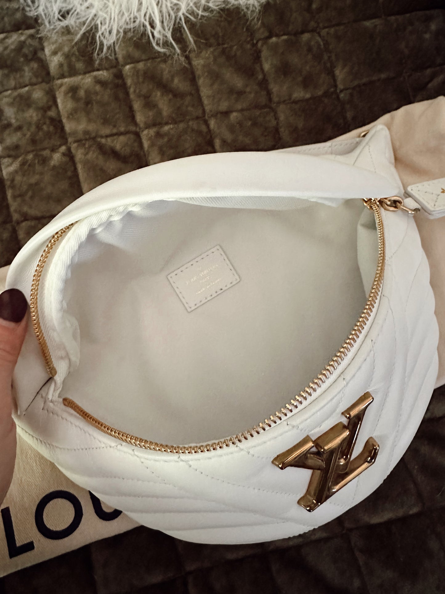 Louis Vuitton New Wave Bumbag White