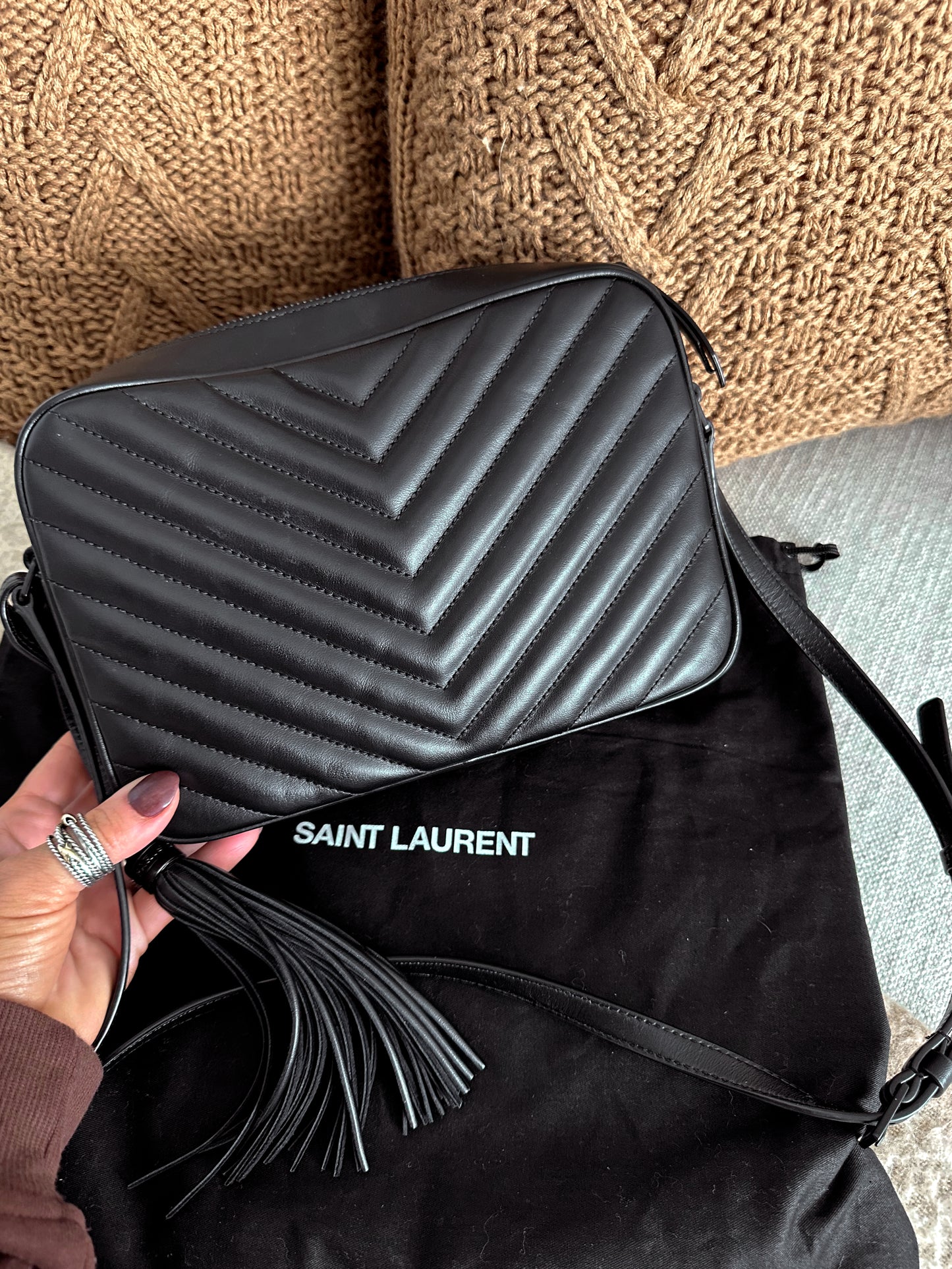 Saint Laurent Lou Mattelasse Camera Bag