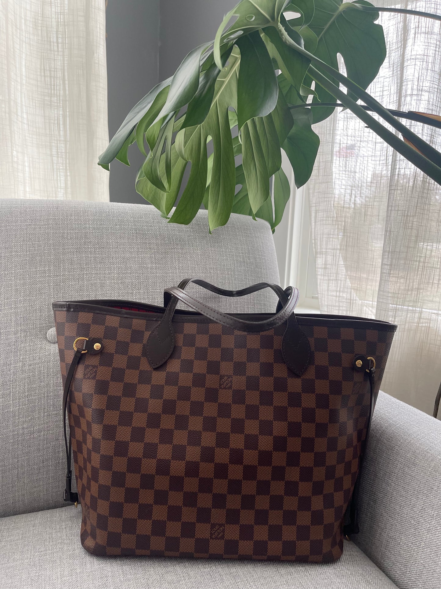 Louis Vuitton Neverfull MM Damier Ebene Cherry