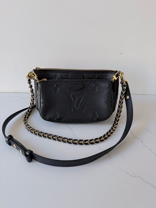 Louis Vuitton Multi Pochette Accessoires Monogram Empreinte