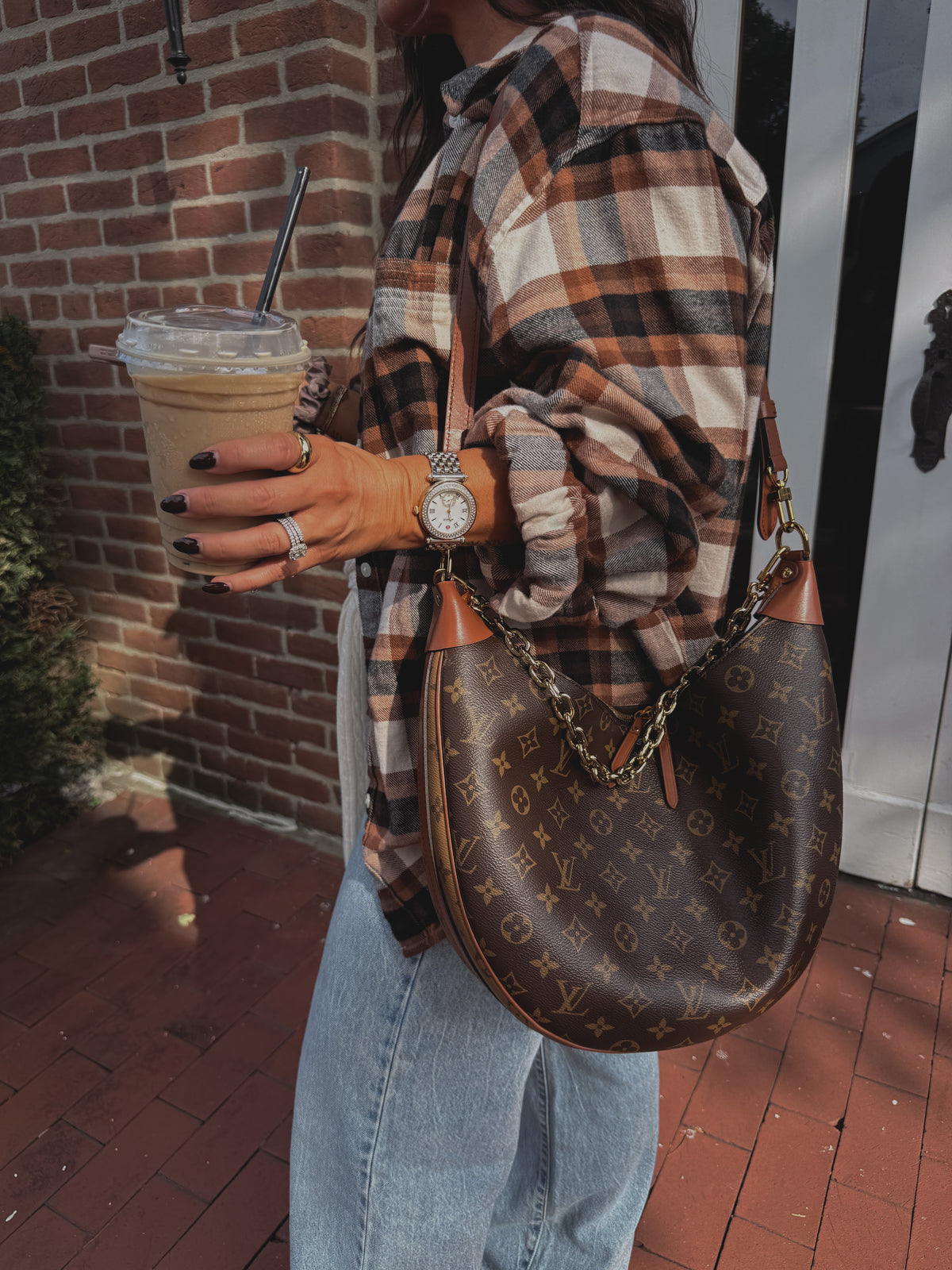 Louis Vuitton Loop Hobo Reverse Monogram Canvas