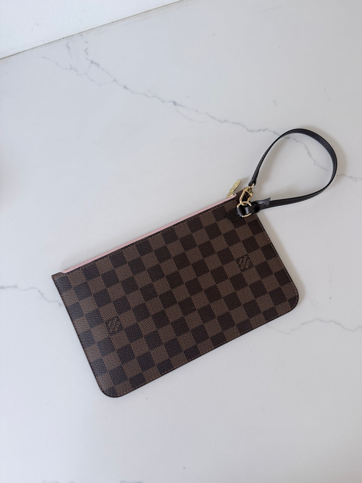 Louis Vuitton Wristlet Damier Ebene Ballerine