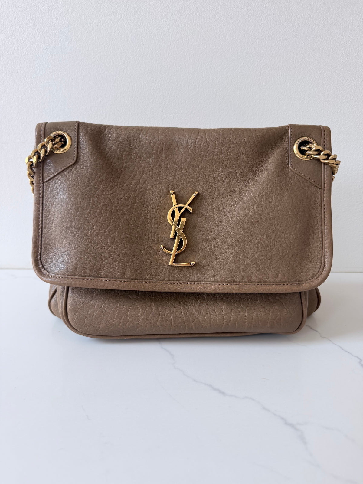YSL Niki Medium Grained Lambskin
Dark Cork