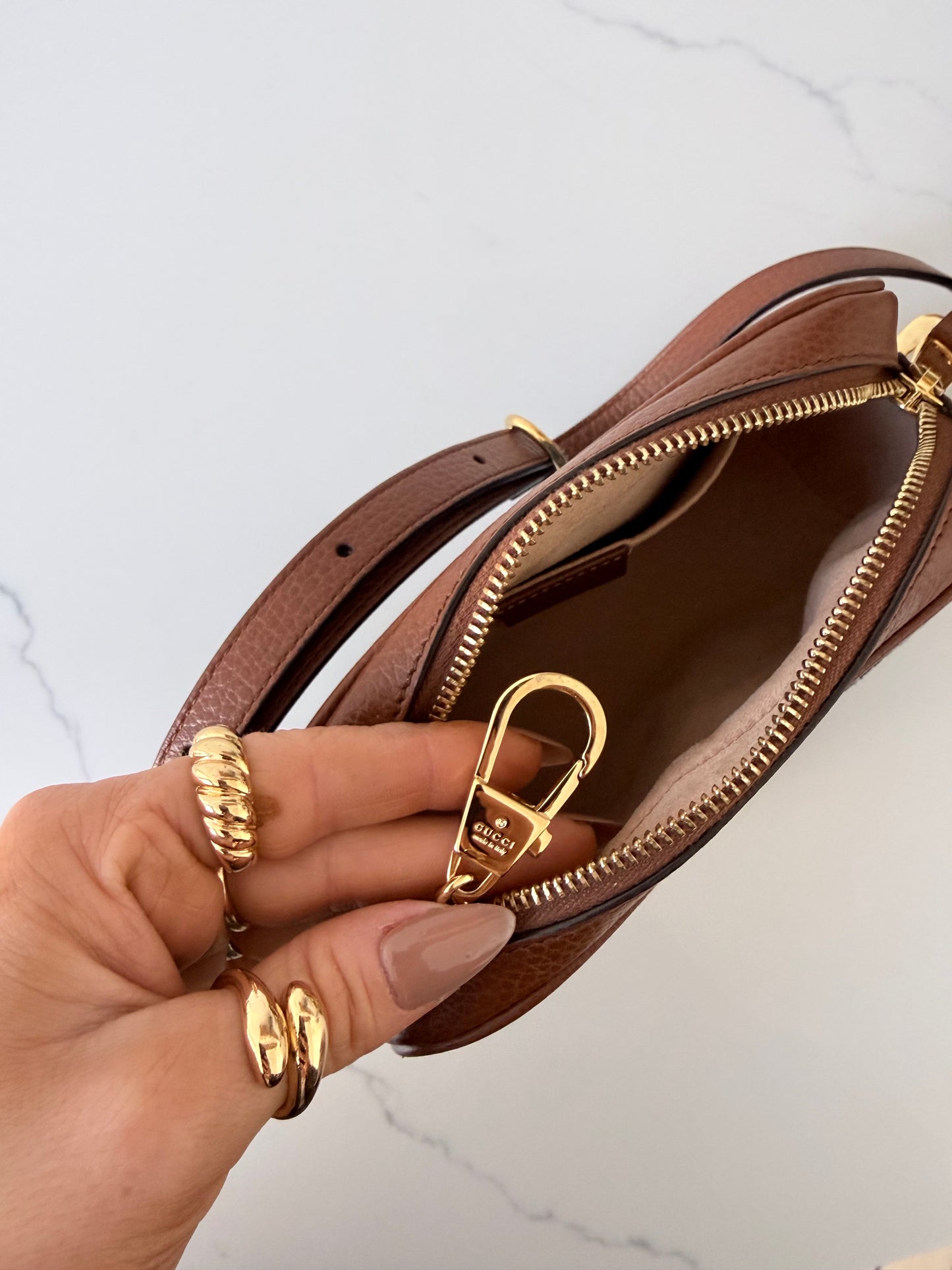 GUCCI Ophidia Shoulder Bag GG Denim Mini
