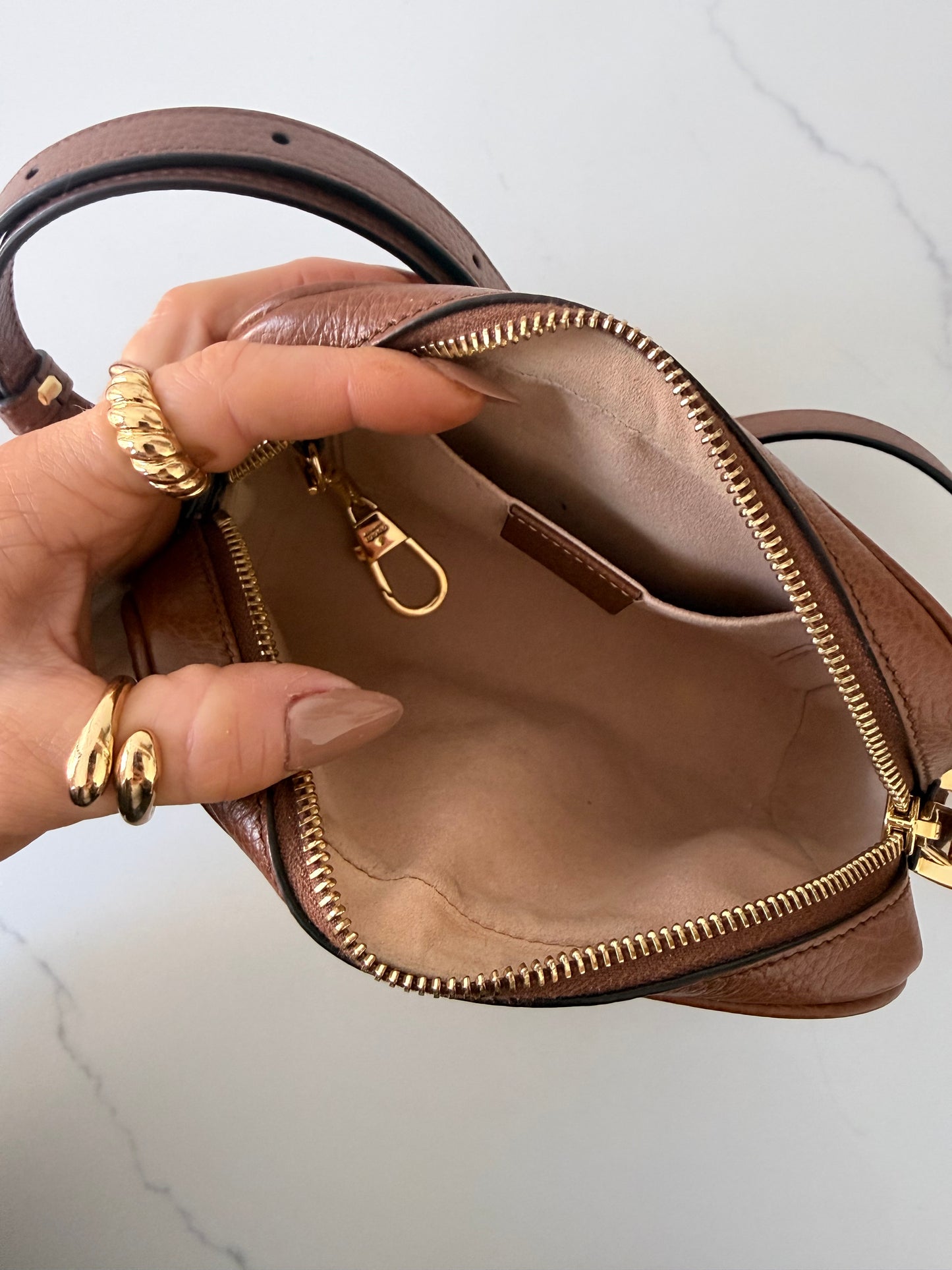 GUCCI Ophidia Shoulder Bag GG Denim Mini