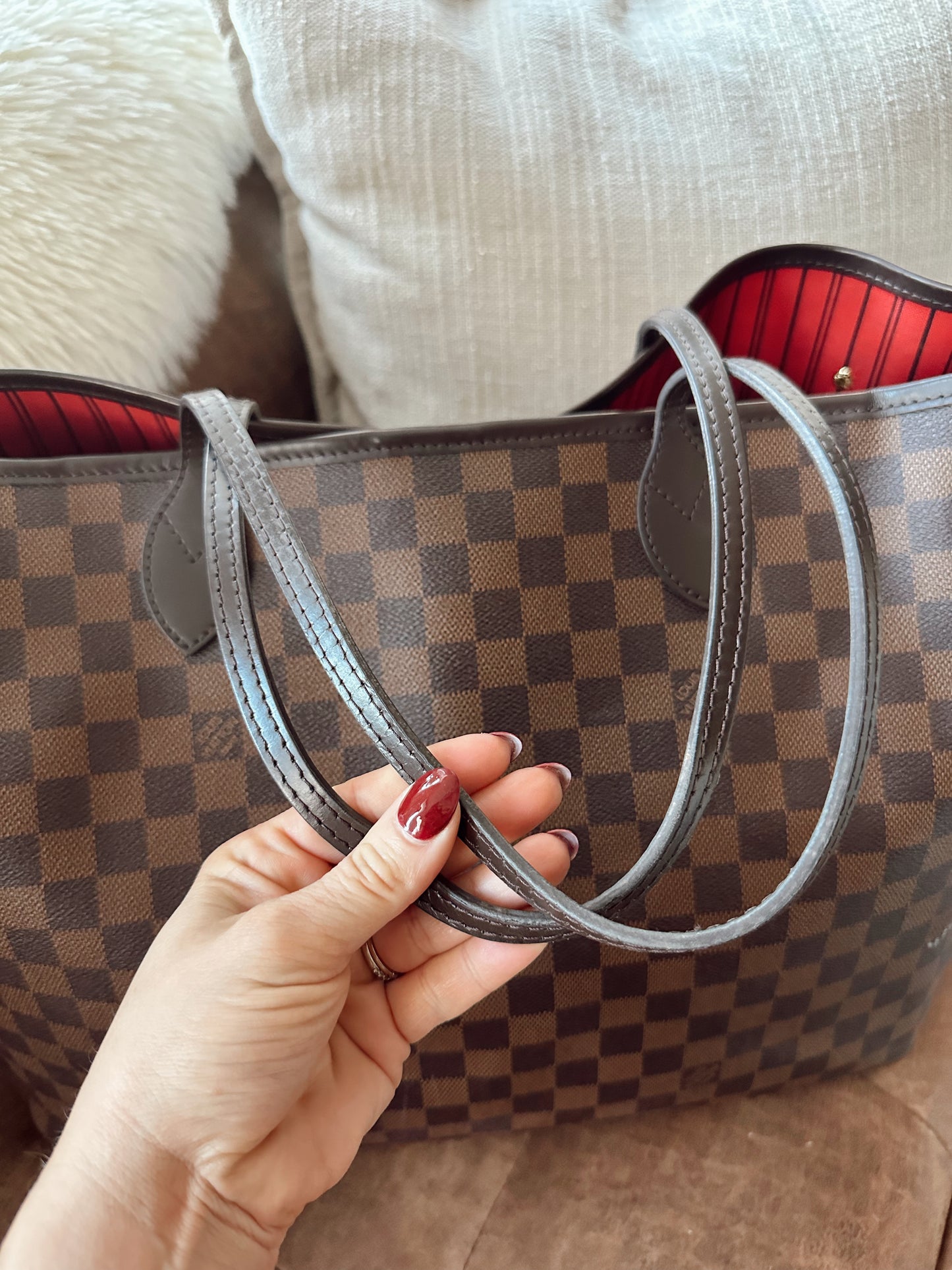 Louis Vuitton Neverfull Damier Ebene