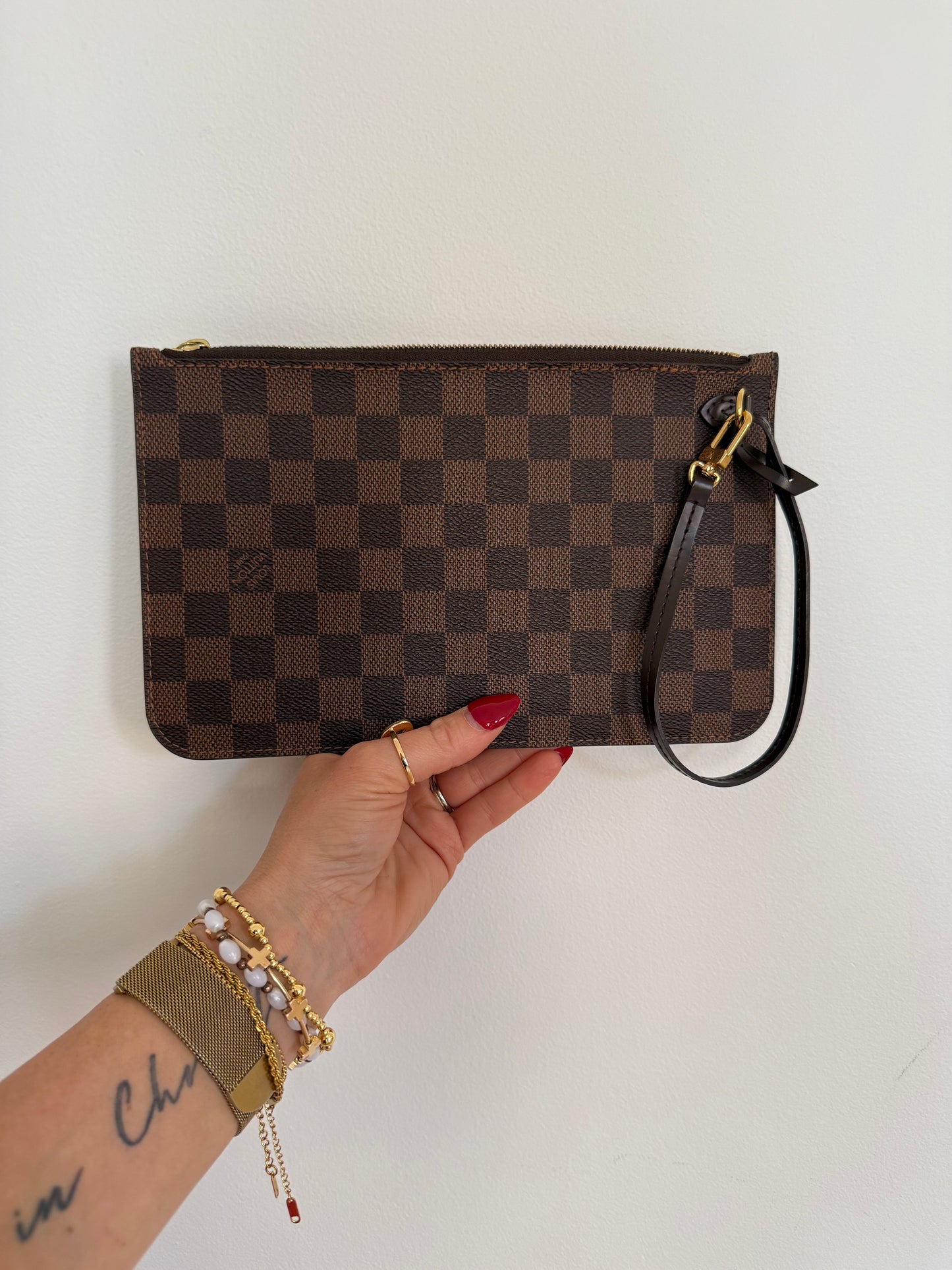 Louis Vuitton Damier Ebene Wristlet