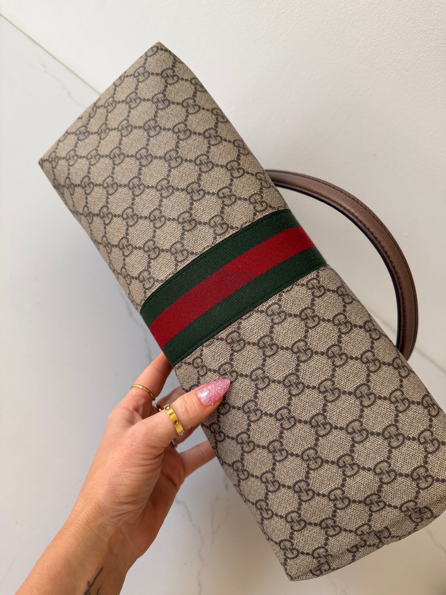 Gucci Ophidia GG Supreme Medium Canvas Tote