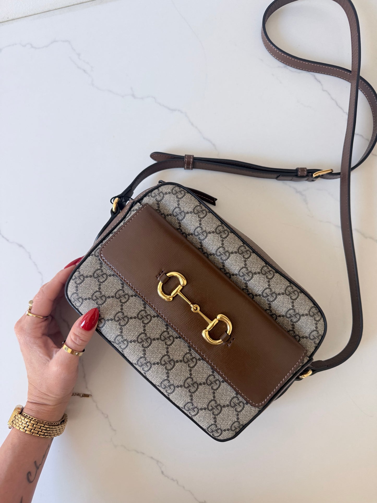 GUCCI Horsebit 1955 Shoulder Bag