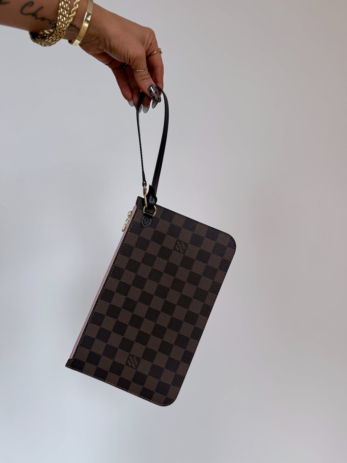 Louis Vuitton Wristlet Damier Ebene Ballerine