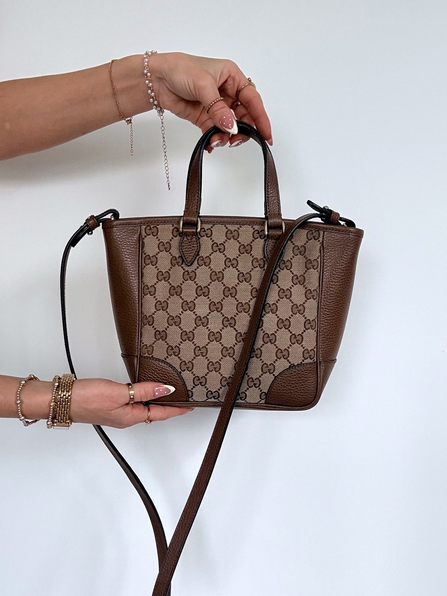 Gucci Small GG Canvas Bree Satchel