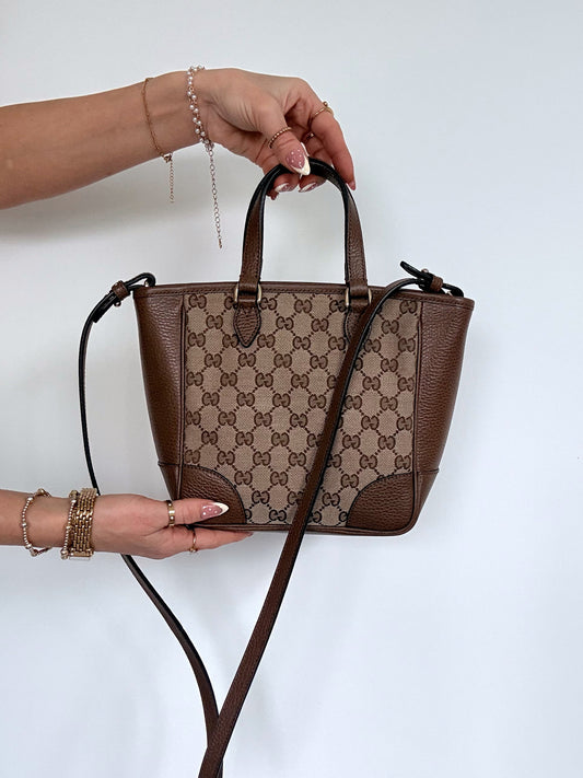 Gucci Small GG Canvas Bree Satchel