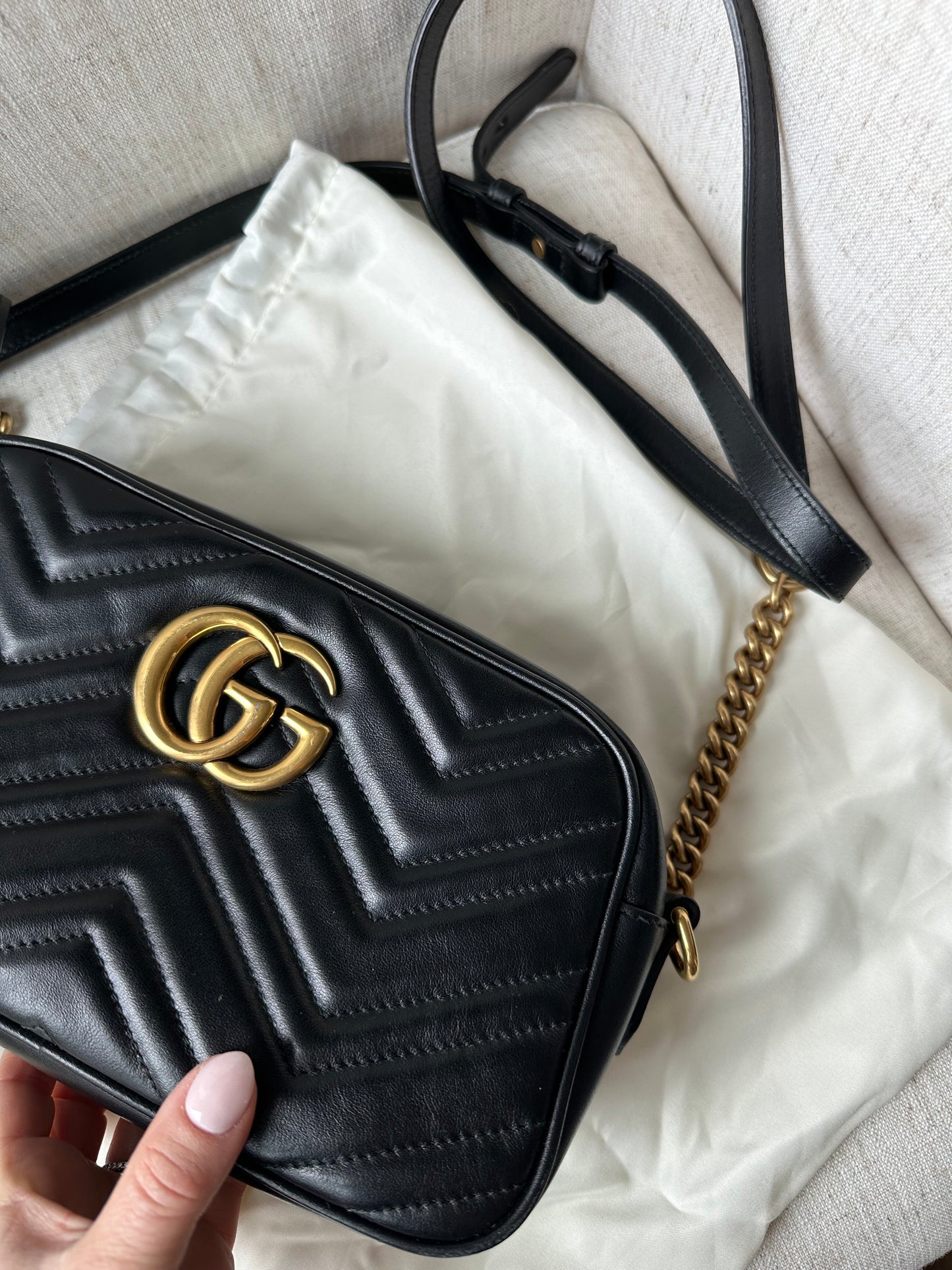 Gucci Marmont Camera Bag Black