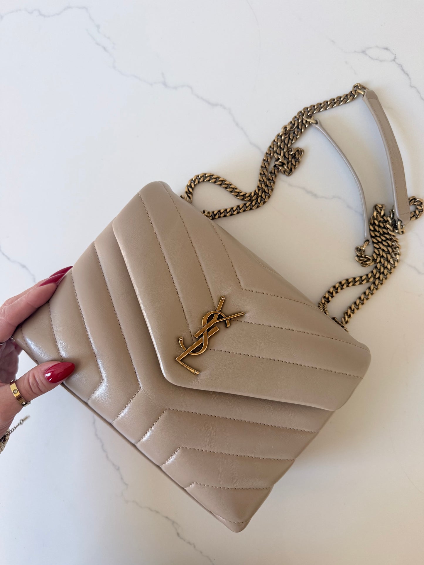 YSL Leather LouLou Small