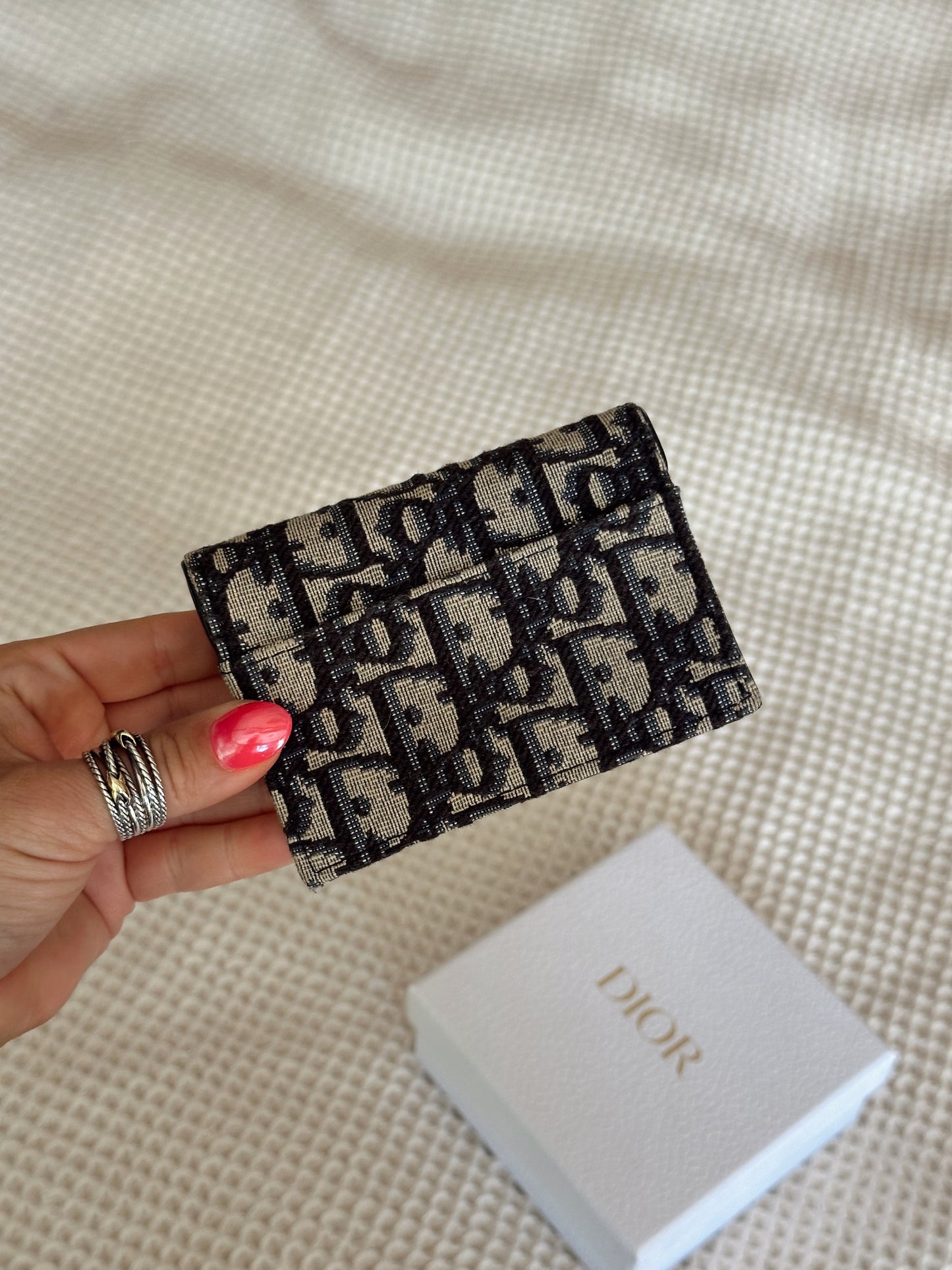 Christian Dior Saddle Card Holder