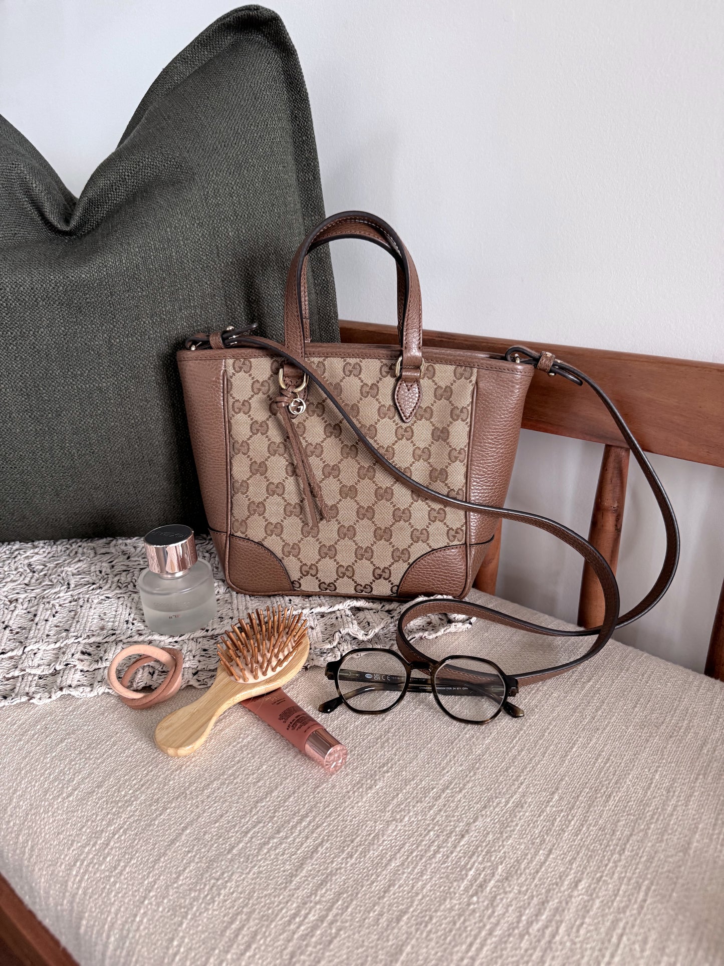 Gucci Small GG Canvas Bree Satchel