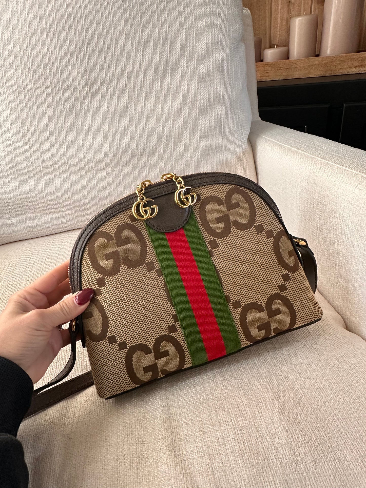 Gucci Jumbo Ophidia Dome Bag