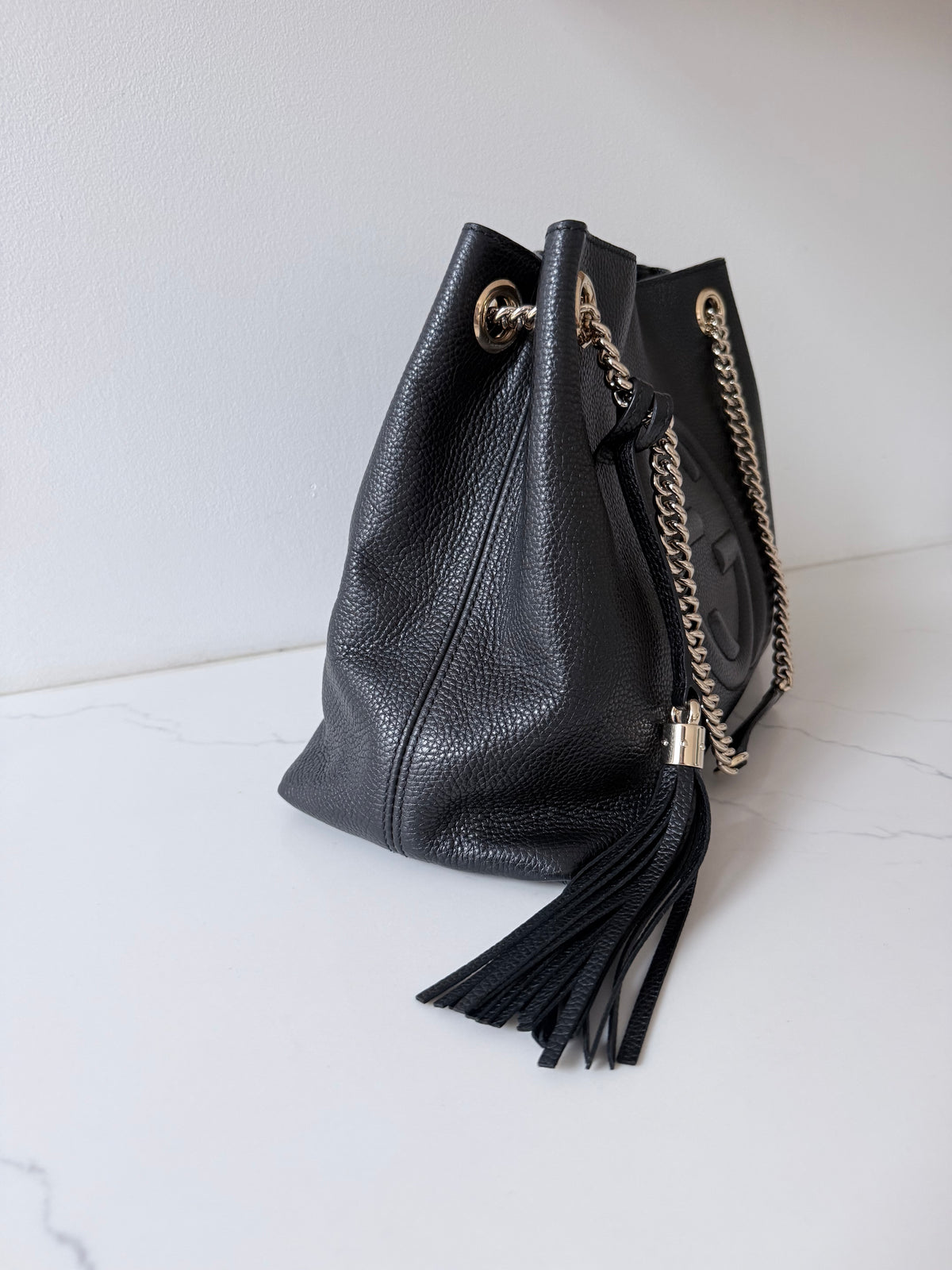 Gucci Soho Chain Shoulder Bag Black
